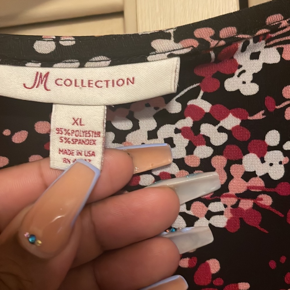 JM Collection Multicolor Shirt - Picture 3 of 4